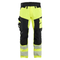 Blaklader 1124 Hi-Vis 4-Way Stretch Kneepad Trousers Hi-Vis Yellow