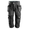 Snickers 6905 FlexiWork Holster Pocket Pirate Work Trousers Steel Grey