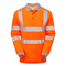 PULSAR LIFE LFE926 NB Hi-Vis Long Sleeve Orange Polo Shirt