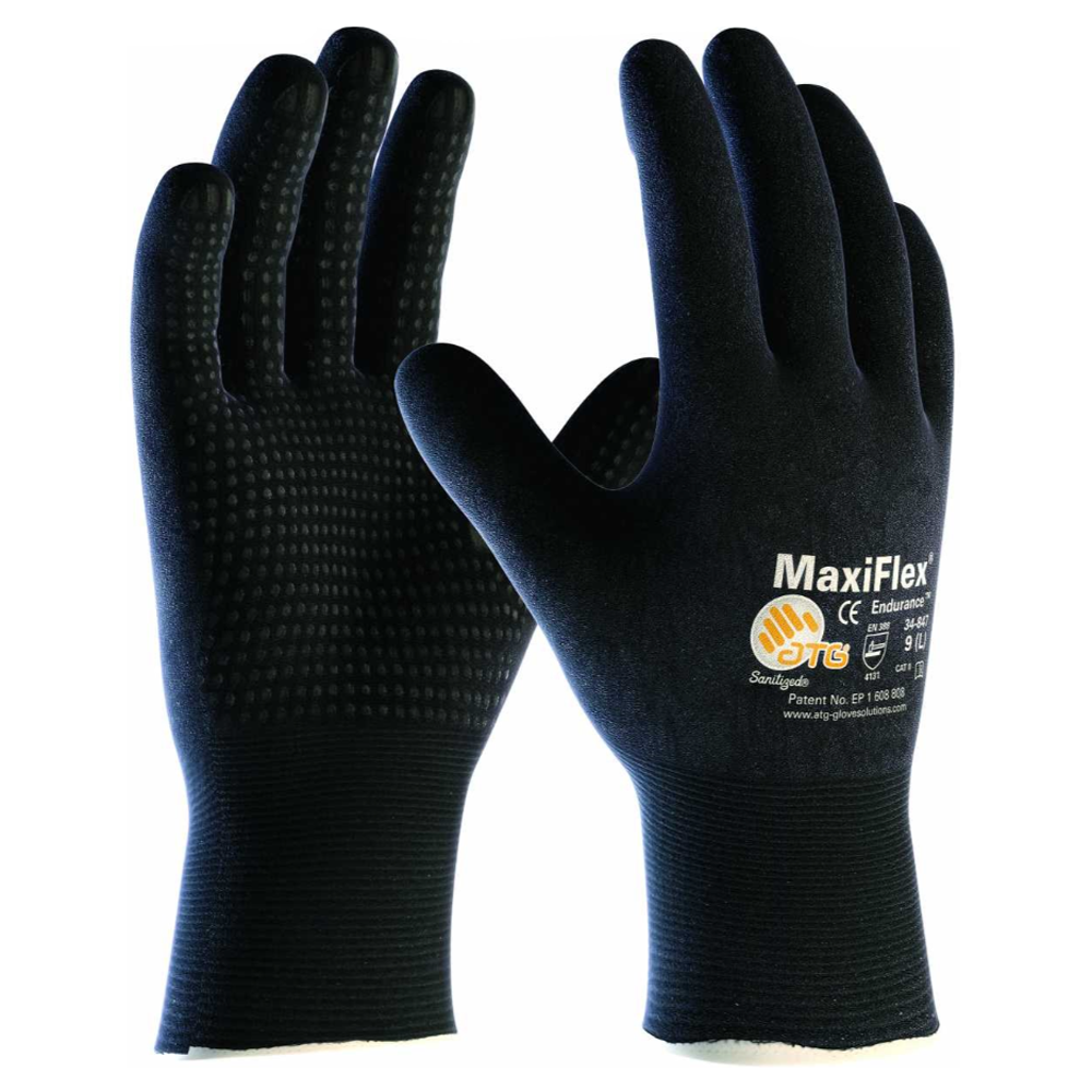 ATG MaxiFlex Endurance 34-847 Fully Coated Grip Gloves (12 Pack)