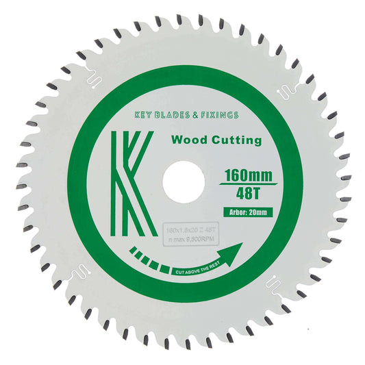 160mm x 20mm x 1.8mm HKC 48 Tooth Track Circular Saw Blade - 2103