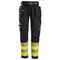 Snickers 6934 Hi-Vis Class 1 Stretch Work Trousers Holster Pockets