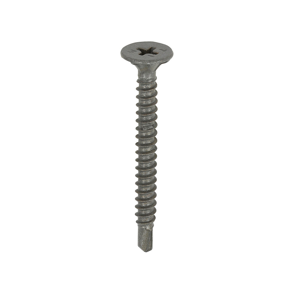 Drywall Construction Metal Stud Cement Board Screws - PH - Countersunk Wafer - Self-Drilling - Exterior - Silver Organic