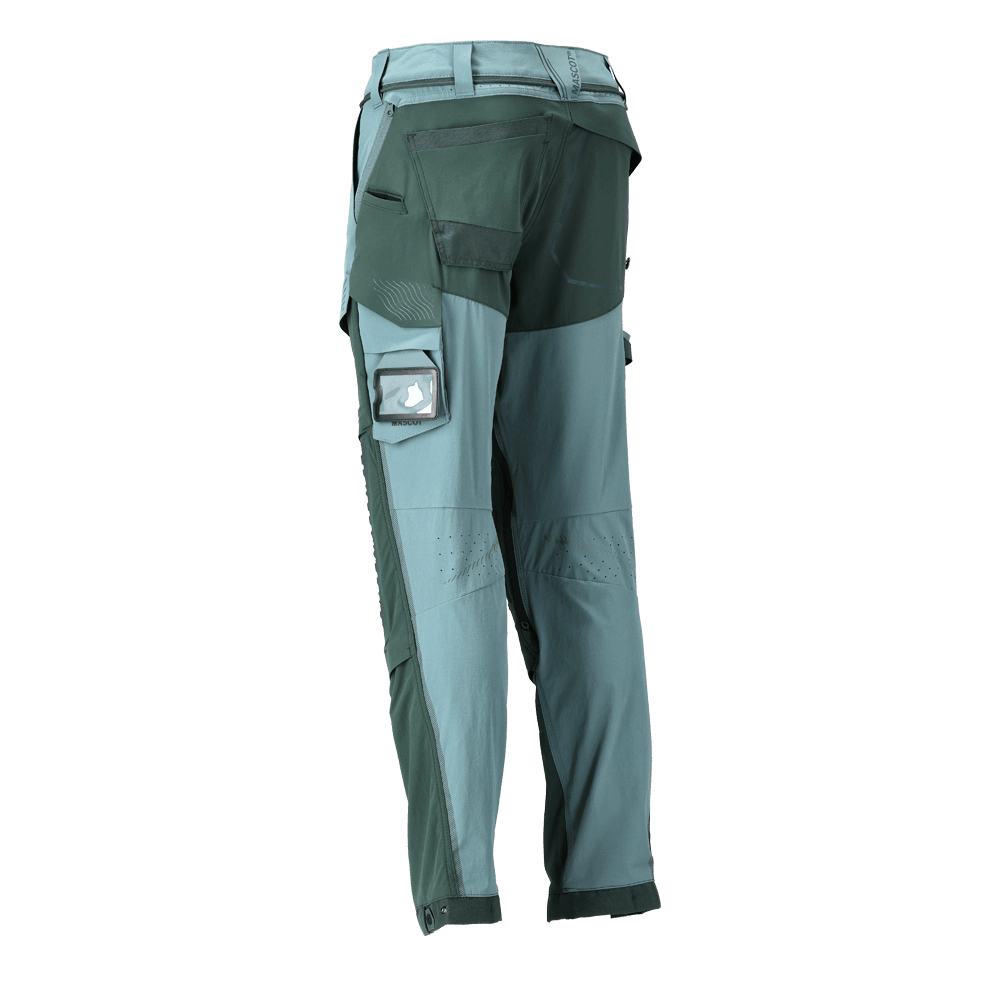 Mascot 22279 Ultimate Stretch Click System Pocket Trousers Light Forest Green / Forest Green