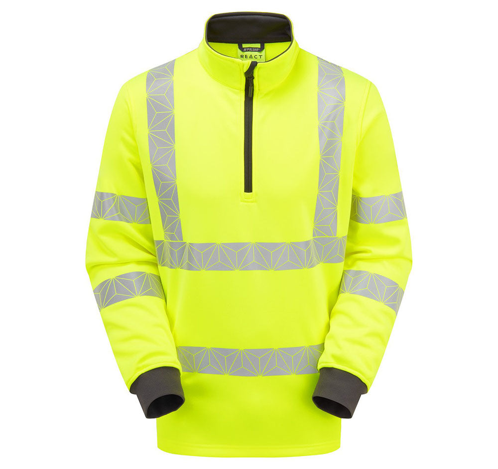 PULSAR RCT804 / RCT805 React GRS 1/4 Zip Hi-Vis Sweatshirt