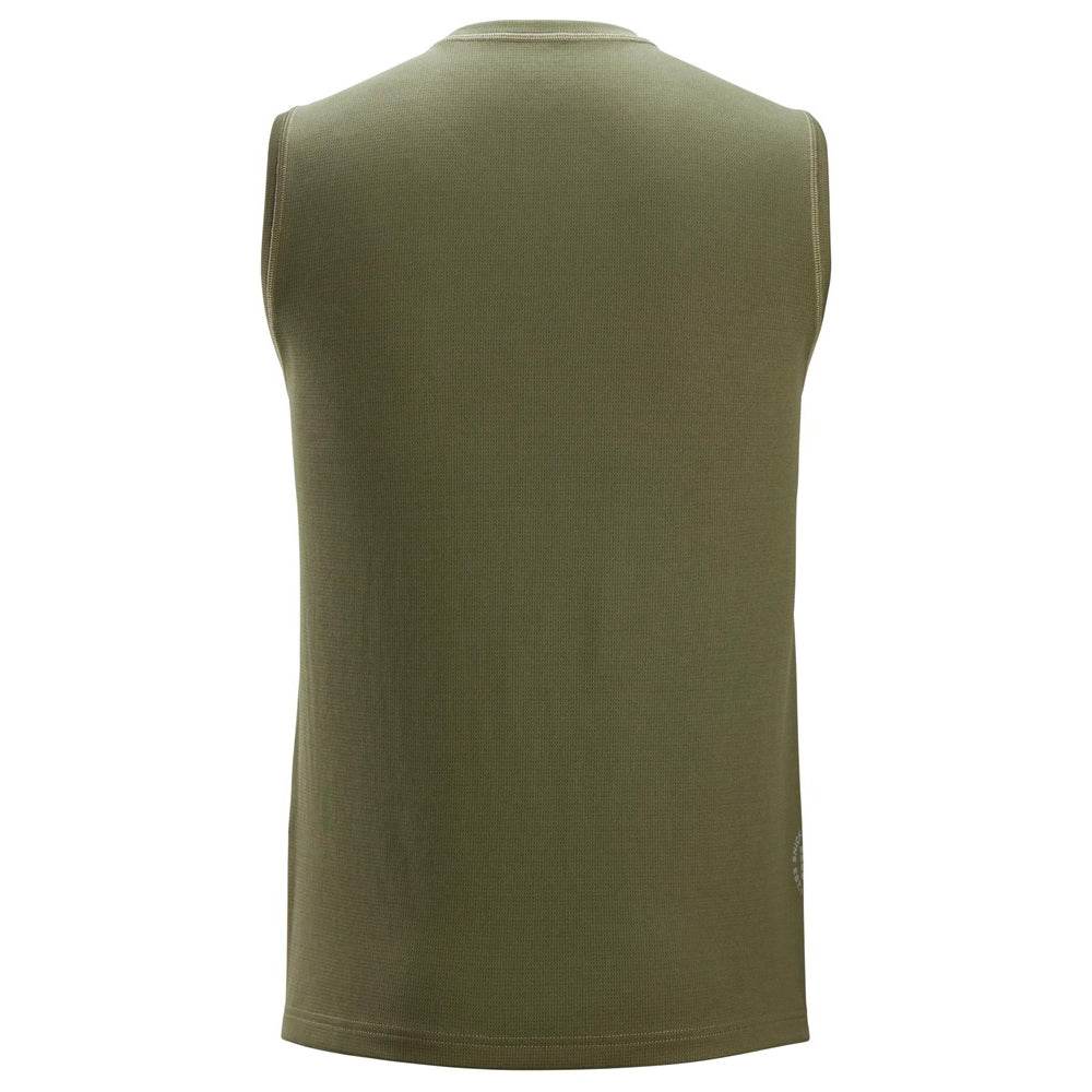 Snickers 2956 Stay Fresh Tank Top T-Shirt Khaki Green Small