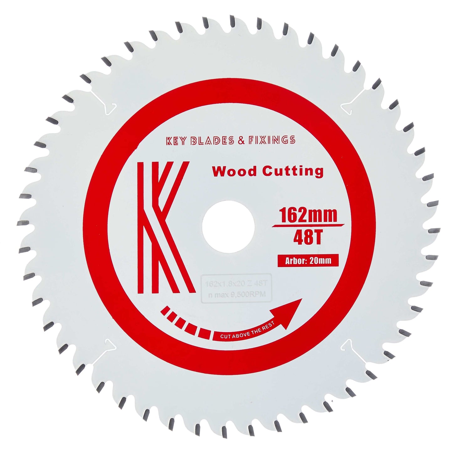 162mm X 20mm X 1.8mm 48 Tooth ATB Mafell Fitment Circular Saw Blade - 3203
