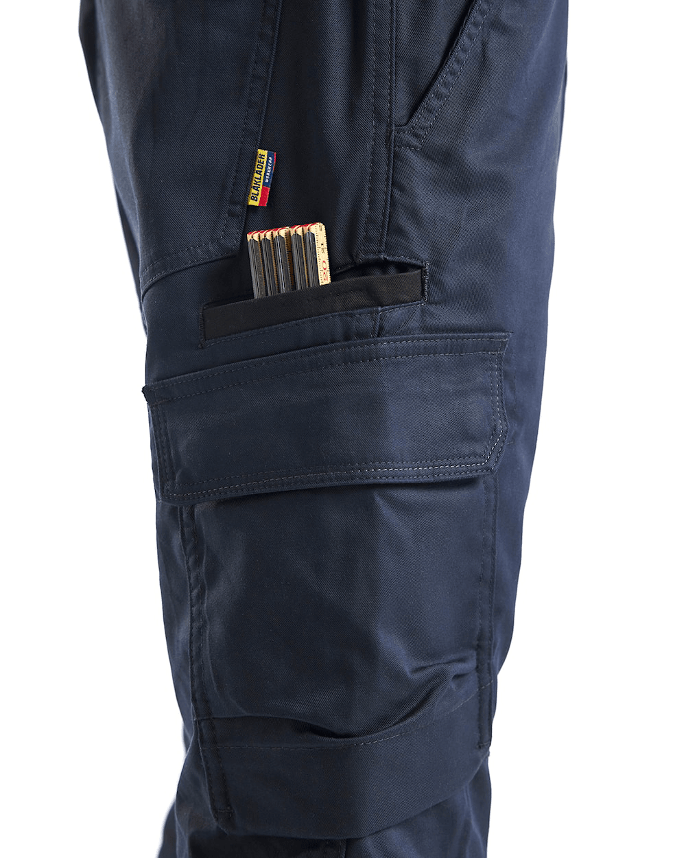 Blaklader 1448 Industry Stretch Kneepad Trousers Dark Navy/Black