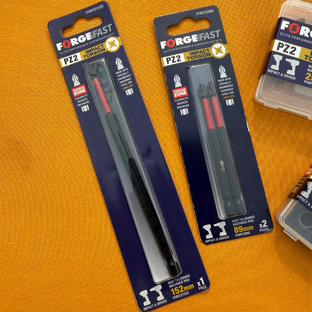 ForgeFast PZ2 Impact Drill Bit Set – 18-Piece Bulk Pack | 25mm Screwdriver Bits