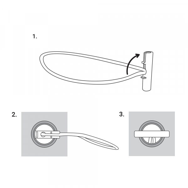 Bungee Cord with T Bar 8" - Pack of 10