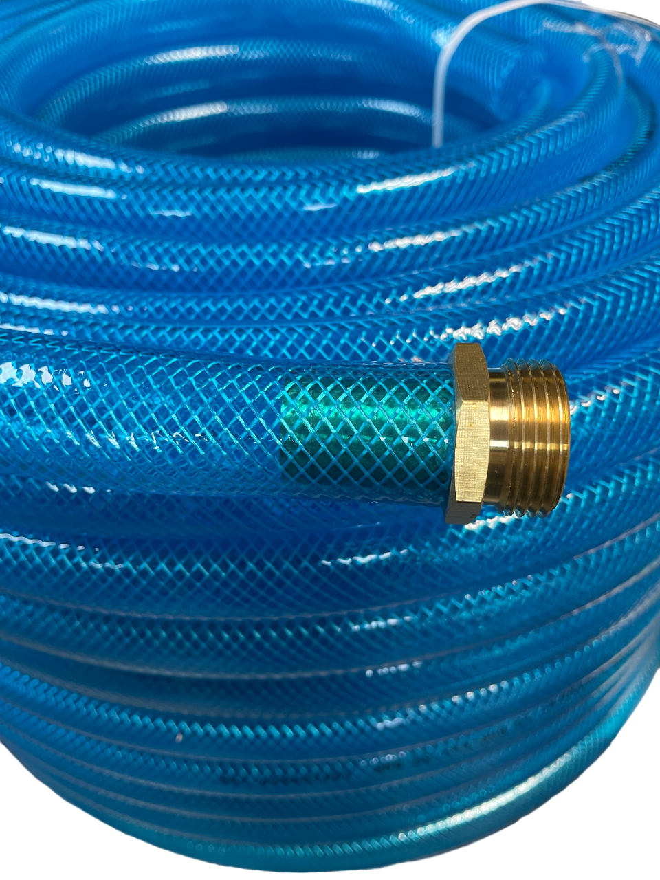 Braided Fuel Hose Blue Transparent PVC 19mm*2.1mm