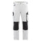 Blaklader 1089 4-Way Stretch Painters Work Trousers White/Dark Grey, 34" Waist Short Leg