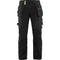 Blaklader 1522 Craftsmen 4-Way Stretch Trousers with Holster Pockets Black / Yellow