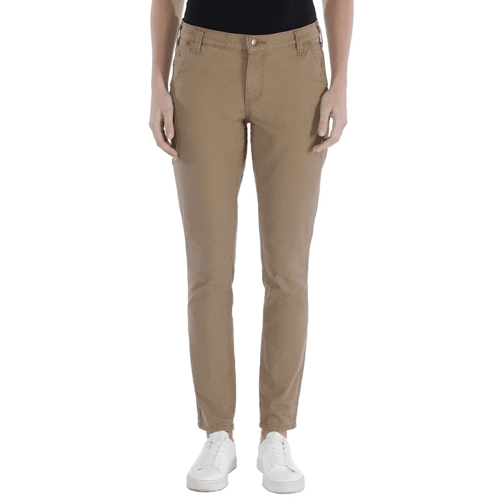 Carhartt 103224 Womens Crawford Mid-weight Slim Fit Trouser Pant Yukon UK 10 / Reg Leg