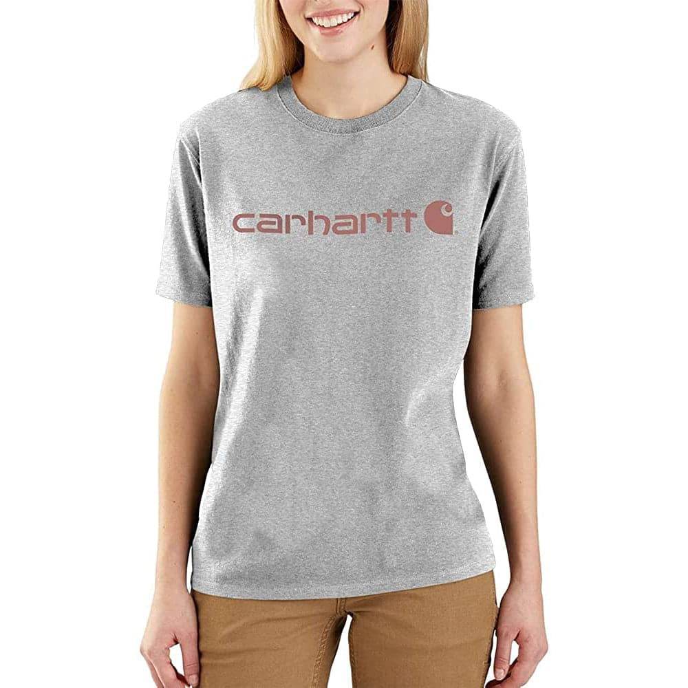 Carhartt 103592 Womens Loose Fit Heavyweight Short Sleeve Logo Graphic T-Shirt