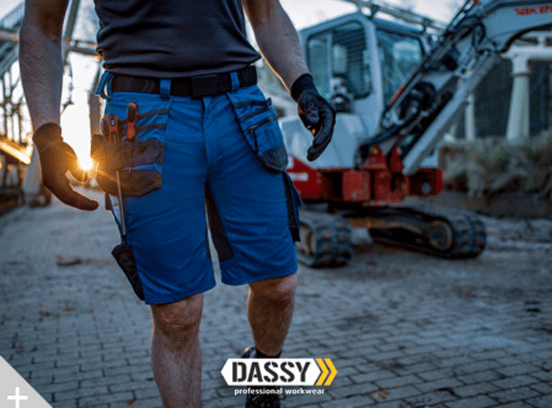 DASSY Trix 250083 Sretch Multi-Pocket Work Shorts Various Colours