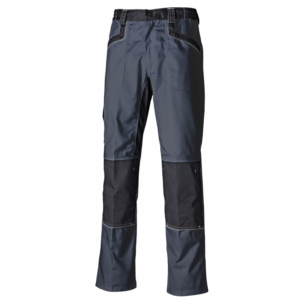 Dickies Industry 260 Elasticated Work Knee Pad Trouser Grey/Black 30" Waist / 30" Leg
