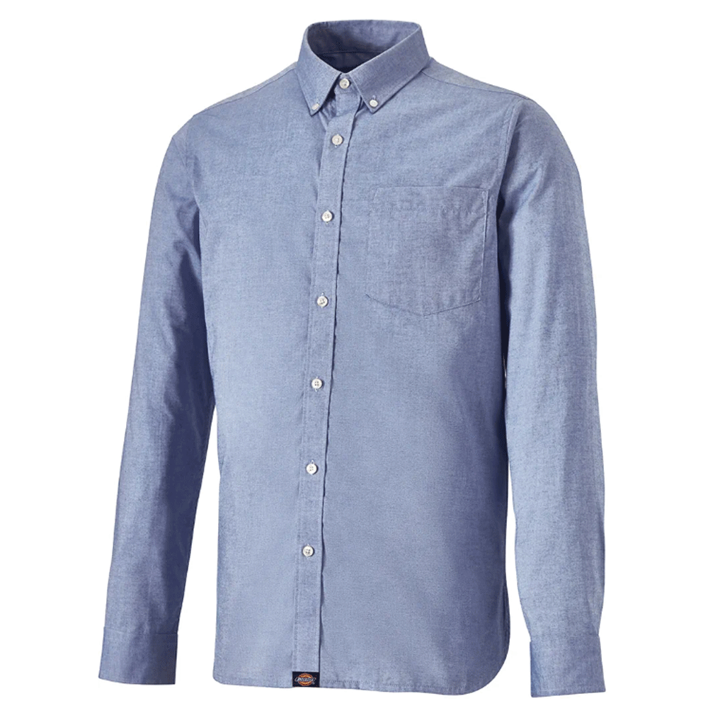 Dickies SH65200 Premium Long Sleeve Oxford Shirt Blue 18.5" Neck