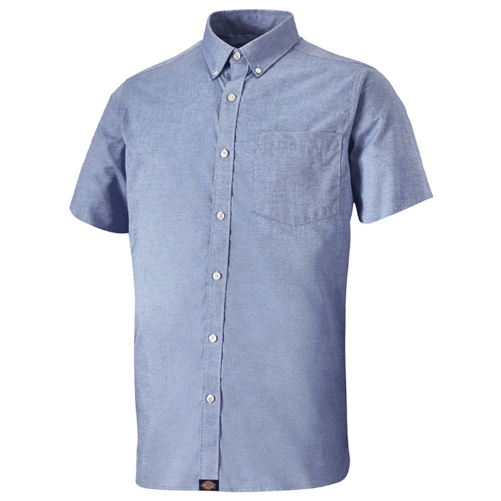 Dickies SH65250 Premium Short Sleeve Oxford Shirt Blue 18" Neck