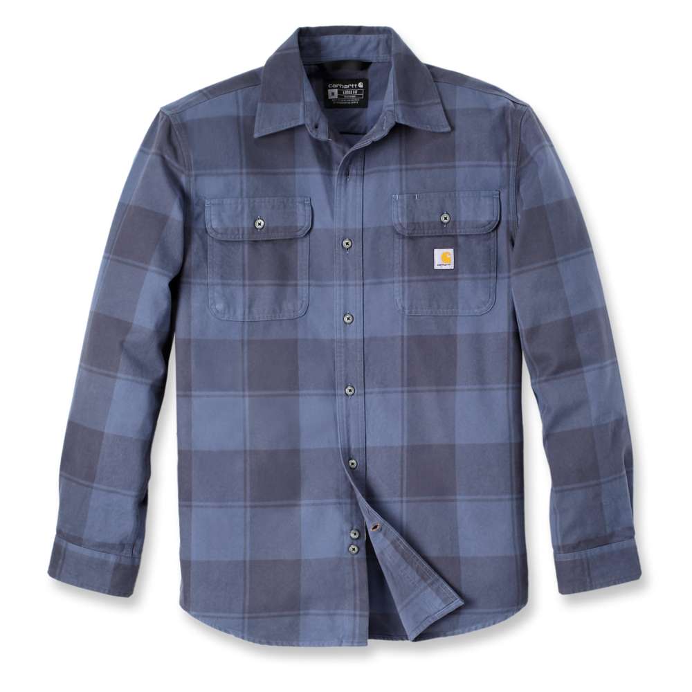 Carhartt 106356 Loose Fit Heavyweight Flannel Long-Sleeve Plaid Shirt