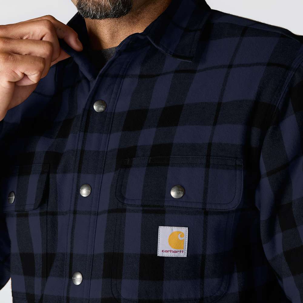 Carhartt 107017 Relaxed Fit Flannel Sherpa-Lined Shirt Jac