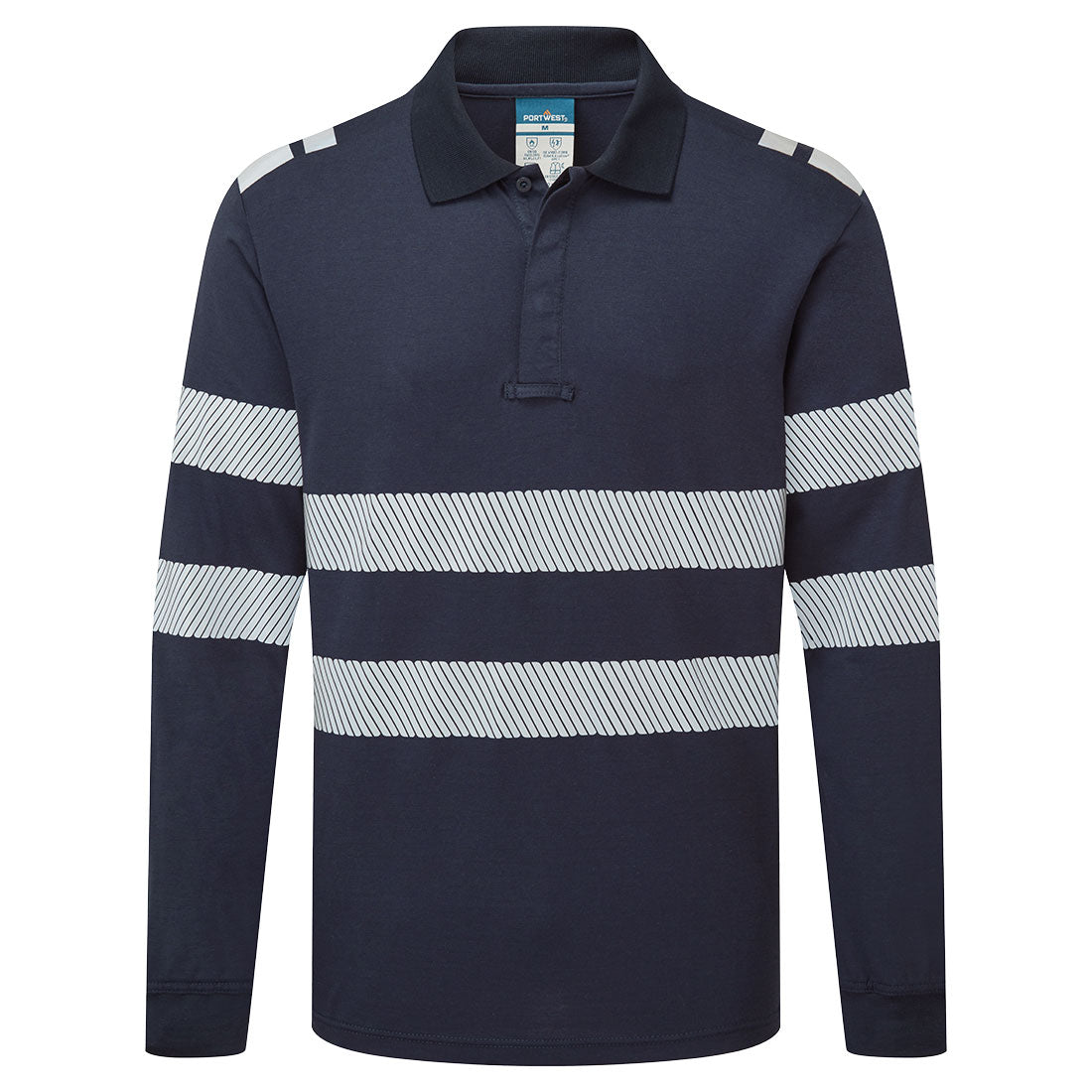 Portwest PW3 Modaflame Knit FR Long Sleeve Polo Shirt
