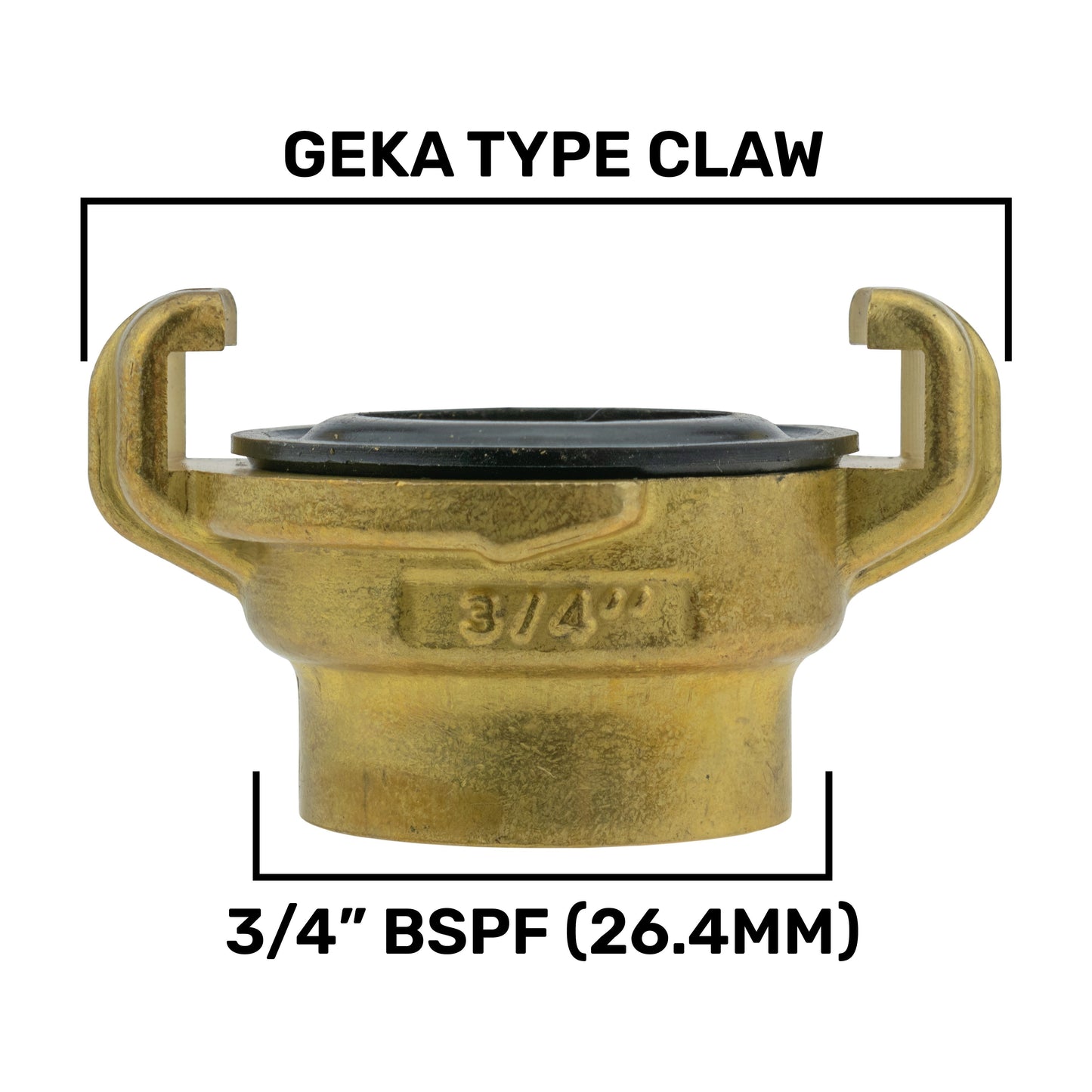 Water Butt ¾” BSPM with Geka Type Claw Fitting