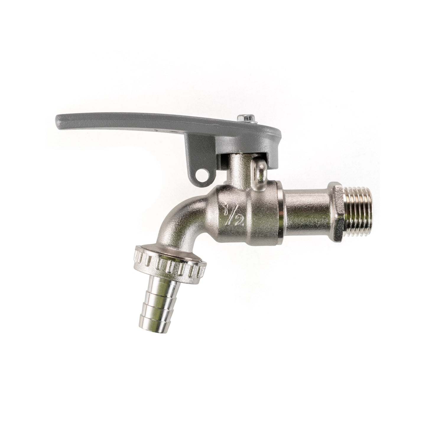 Water Butt Brass Kit 3/4" with Lever Tap Hose Barb and Side Lock