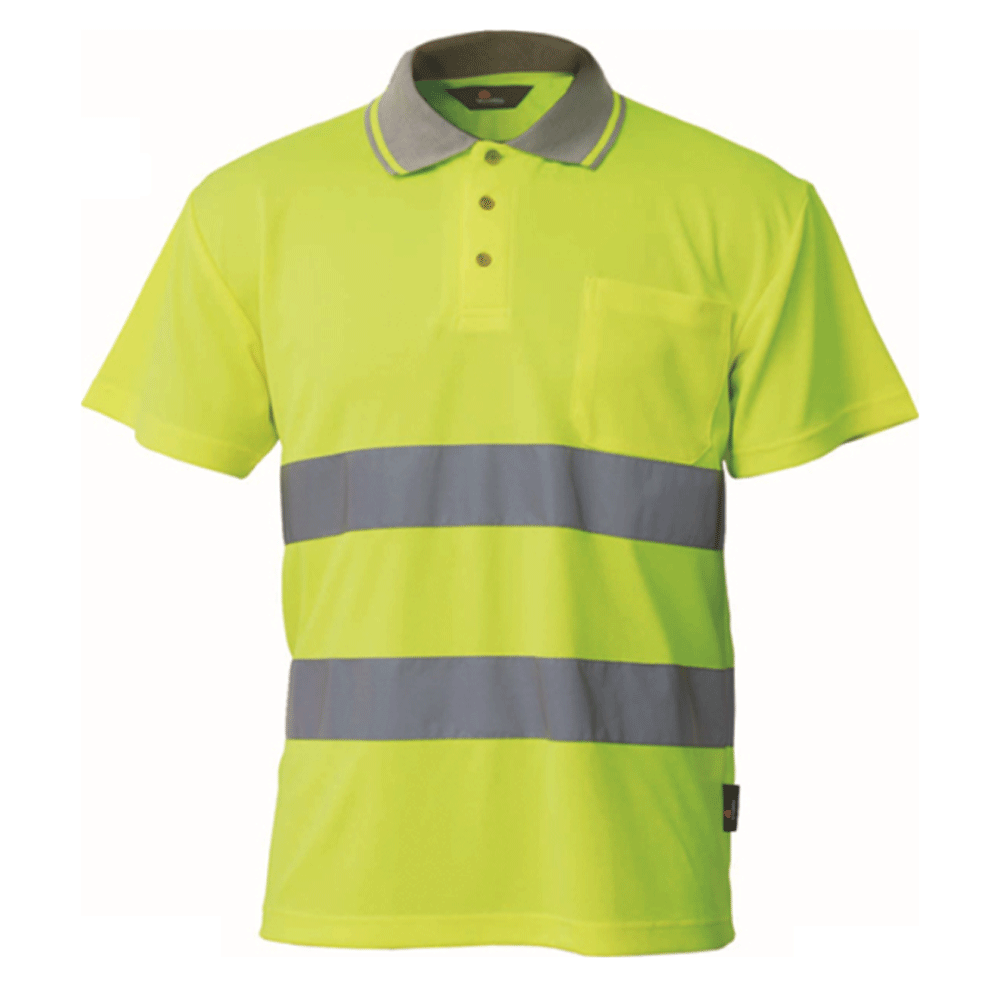 Herock Hi-Vis Reflective Polo T-Shirt Various Colours