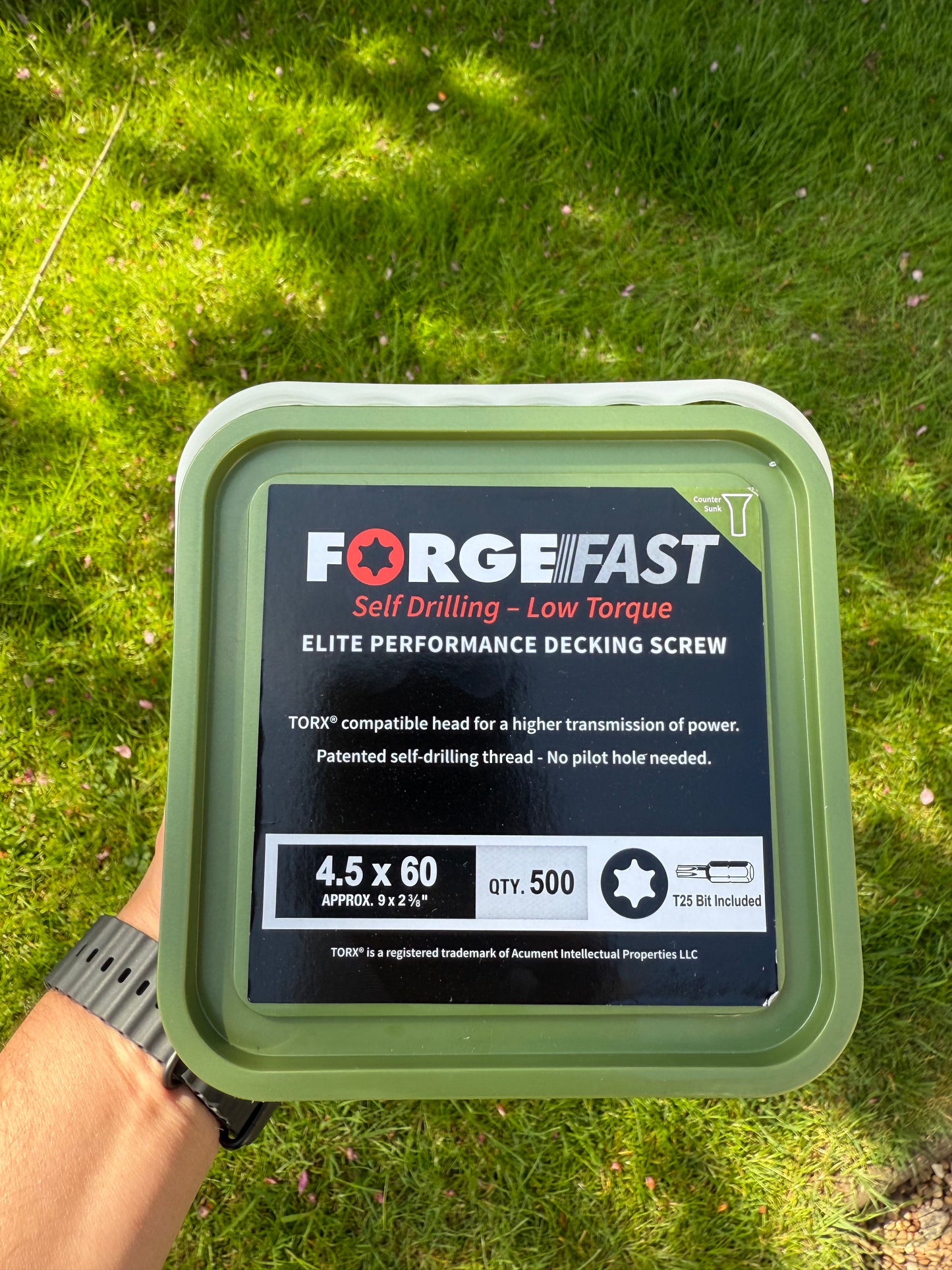 ForgeFast Decking Screws – Green Tub – Self-Drill – Torx Countersunk