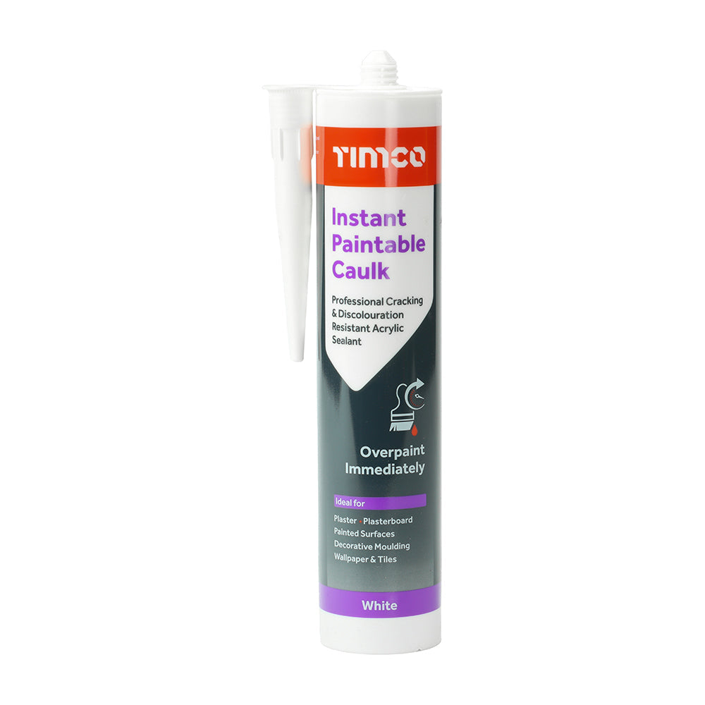Instant Paintable Caulk – White 300ml