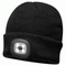 Portwest B029 USB Rechargeable LED Headlight Beanie Various Colours