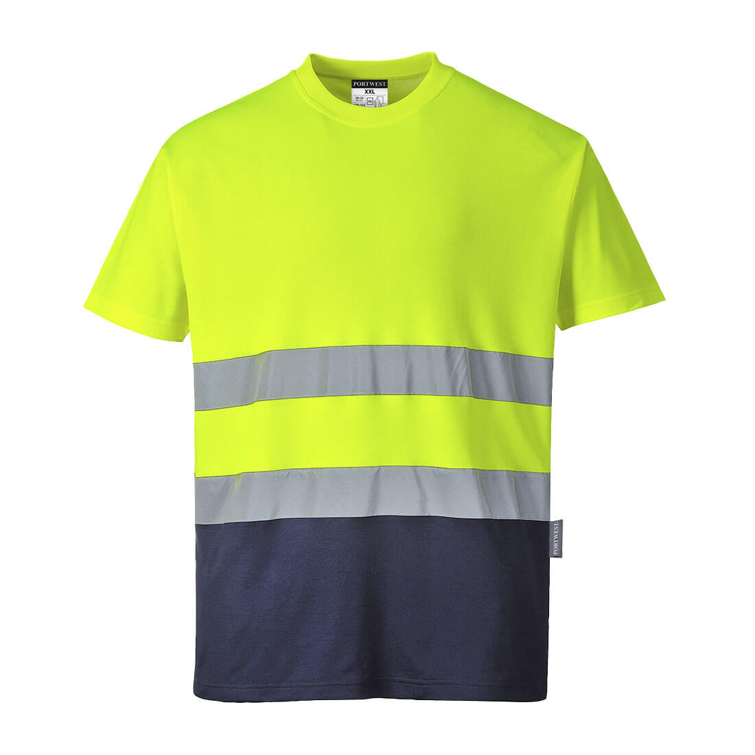 Portwest Hi-Vis Cotton Comfort Contrast T-Shirt S/S S173