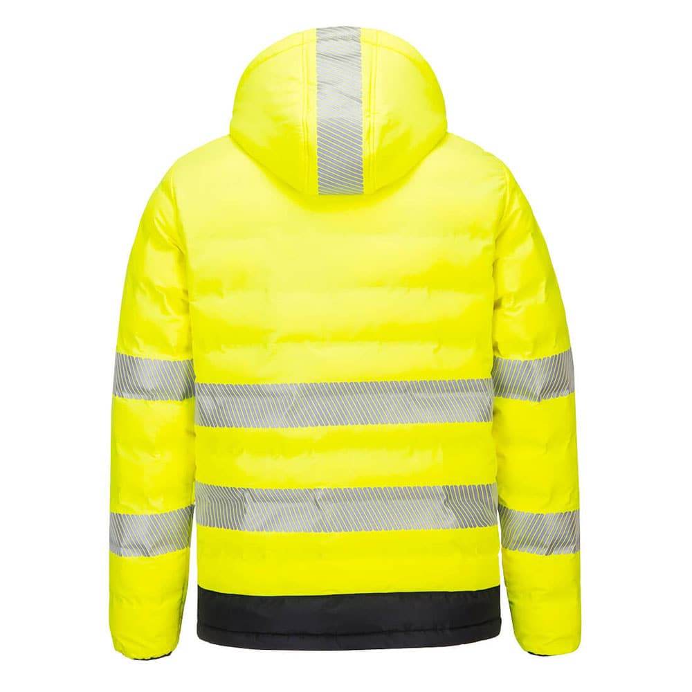 Portwest S548 Hi-Vis Ultrasonic Heated Tunnel Jacket - Battery Included