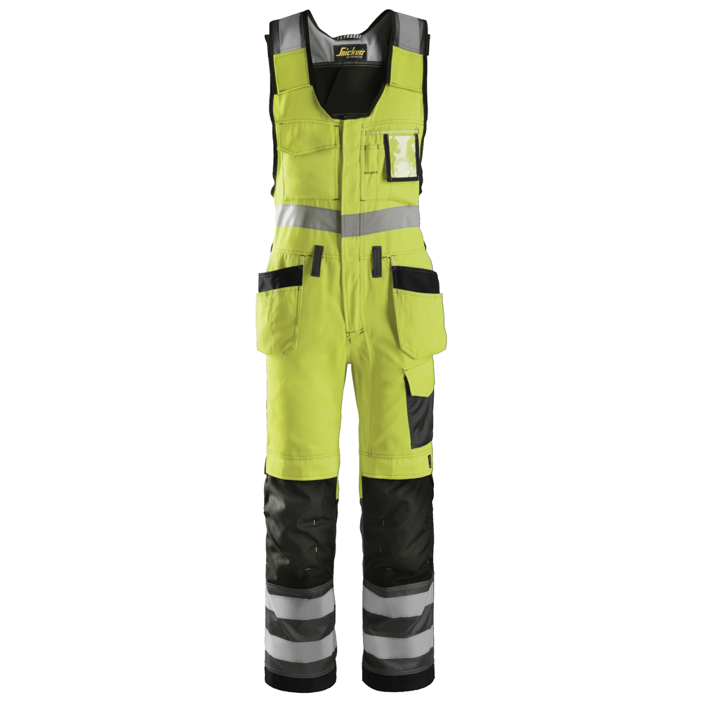 Snickers 0213 Hi-Vis One-Piece Holster Pocket Trousers, Class 2 Various Colours