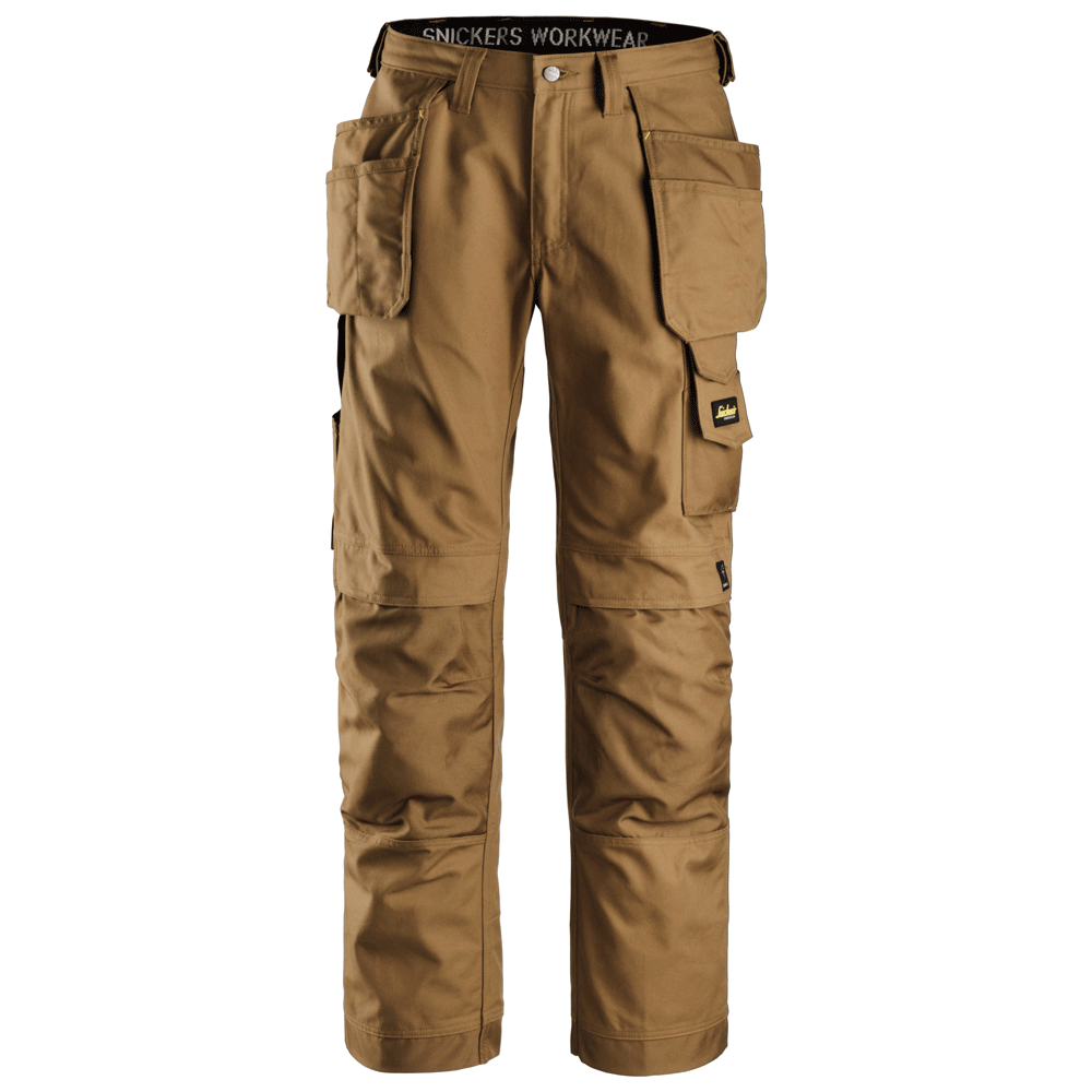 Snickers 3214 Craftsmen Holster Pocket Trousers, Canvas+ Brown