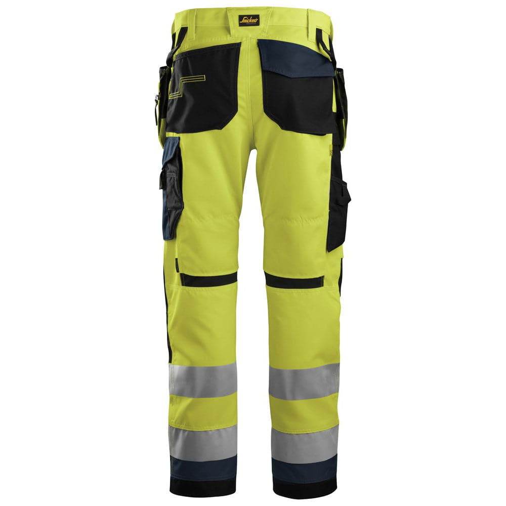 Snickers 6230 AllroundWork, Hi-Vis Trousers Holster Pockets+ CL2 Various Colours