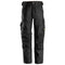 Snickers 6324 AllroundWork, Canvas+ Stretch Work Trousers+ Black