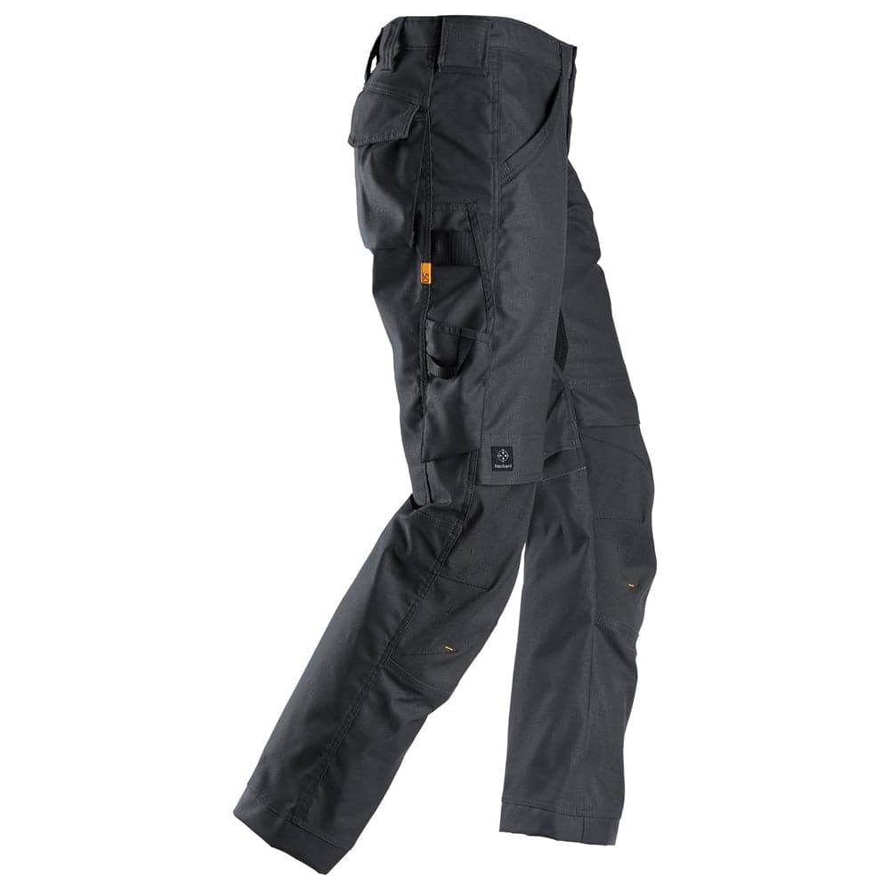 Snickers 6324 AllroundWork, Canvas+ Stretch Work Trousers+ Steel Grey, 30" Waist 32" Leg-Snickers 44