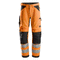 Snickers 6332 LiteWork, Hi-Vis Work Trousers+ Cl2 Hi-Vis Orange/Steel Grey, 36" Waist 30" Leg-Snickers 104