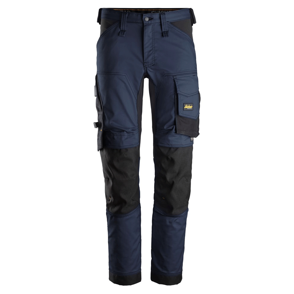 Snickers 6341 AllroundWork Stretch Kneepad Trousers Navy Blue