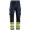 Snickers 6363 ProtecWork, Anti-Static Flame Retardant Hi-Vis Trousers, Class 1