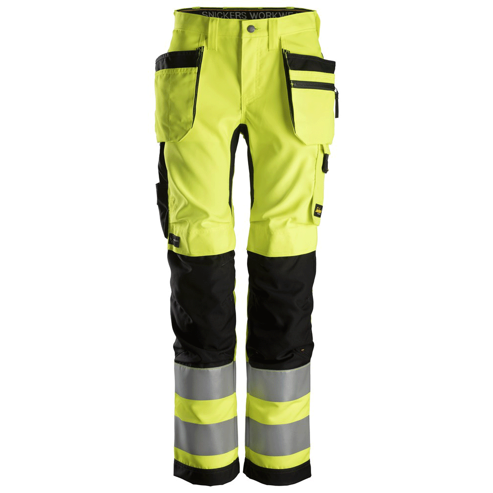 Snickers 6730 AllroundWork Womens Hi-Vis Trousers CL2 Various Colours