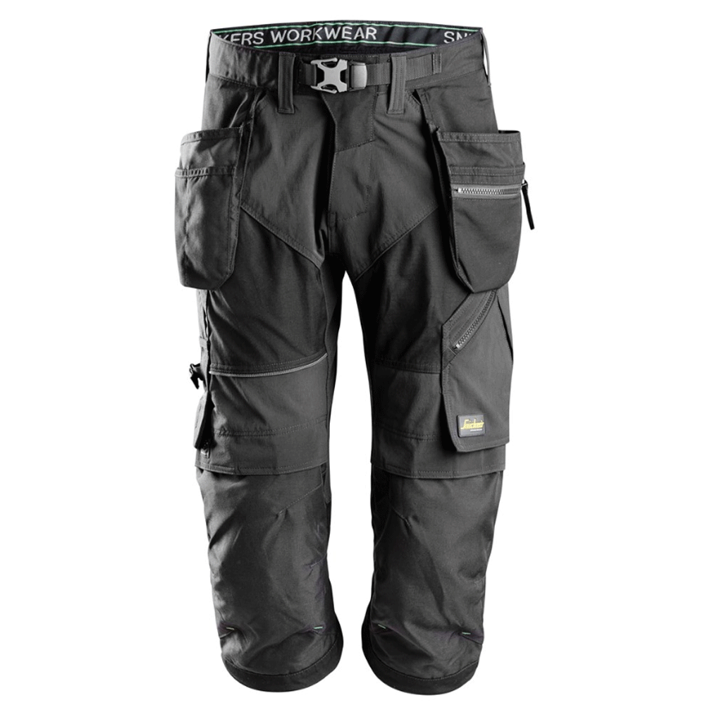 Snickers 6905 FlexiWork Holster Pocket Pirate Work Trousers Black, 50" Waist Regular Leg-Snickers 64