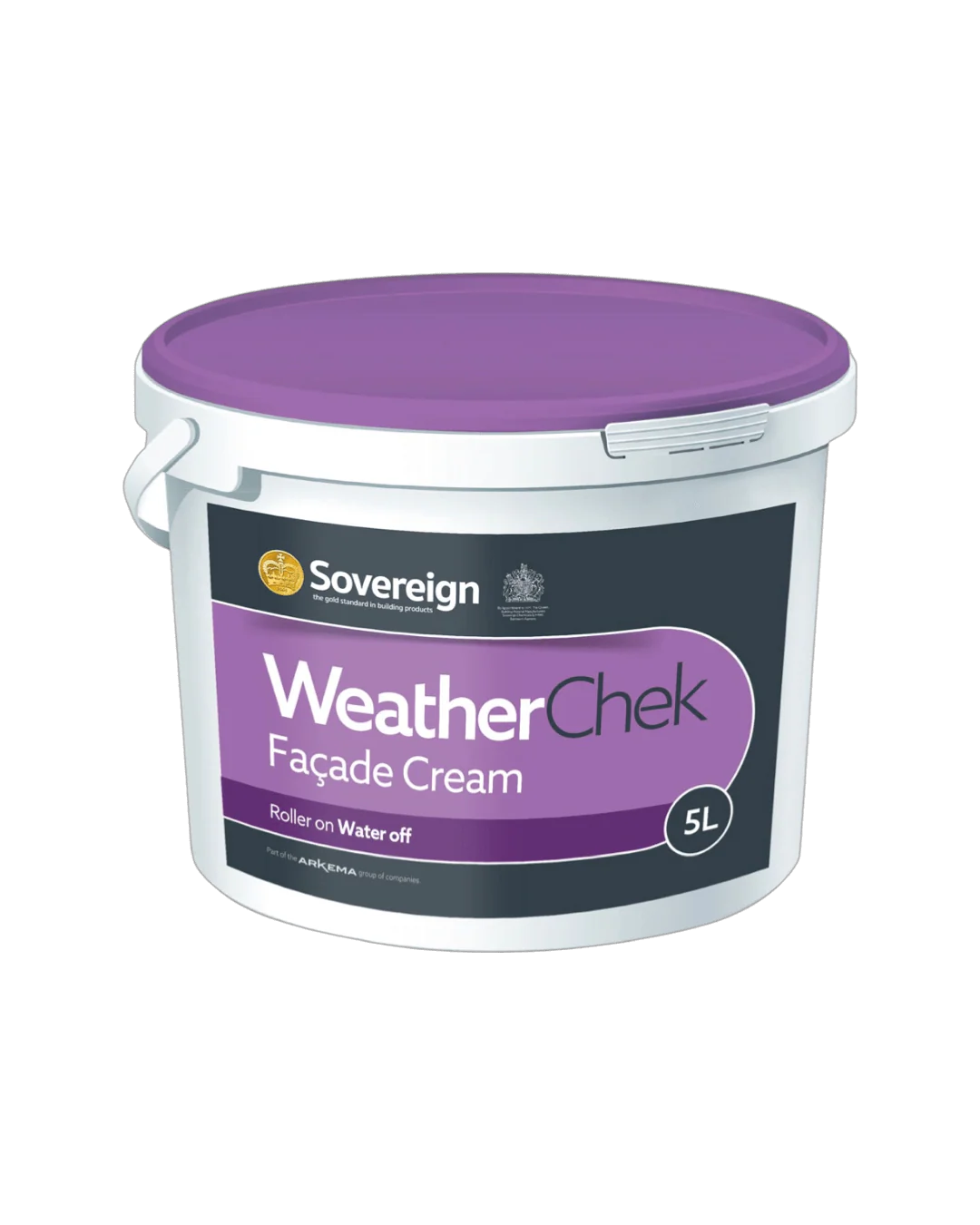 Sovereign 5L Weather-Chek Facade Cream - Long-Lasting Water Repellent for Brick, Stone & Masonry