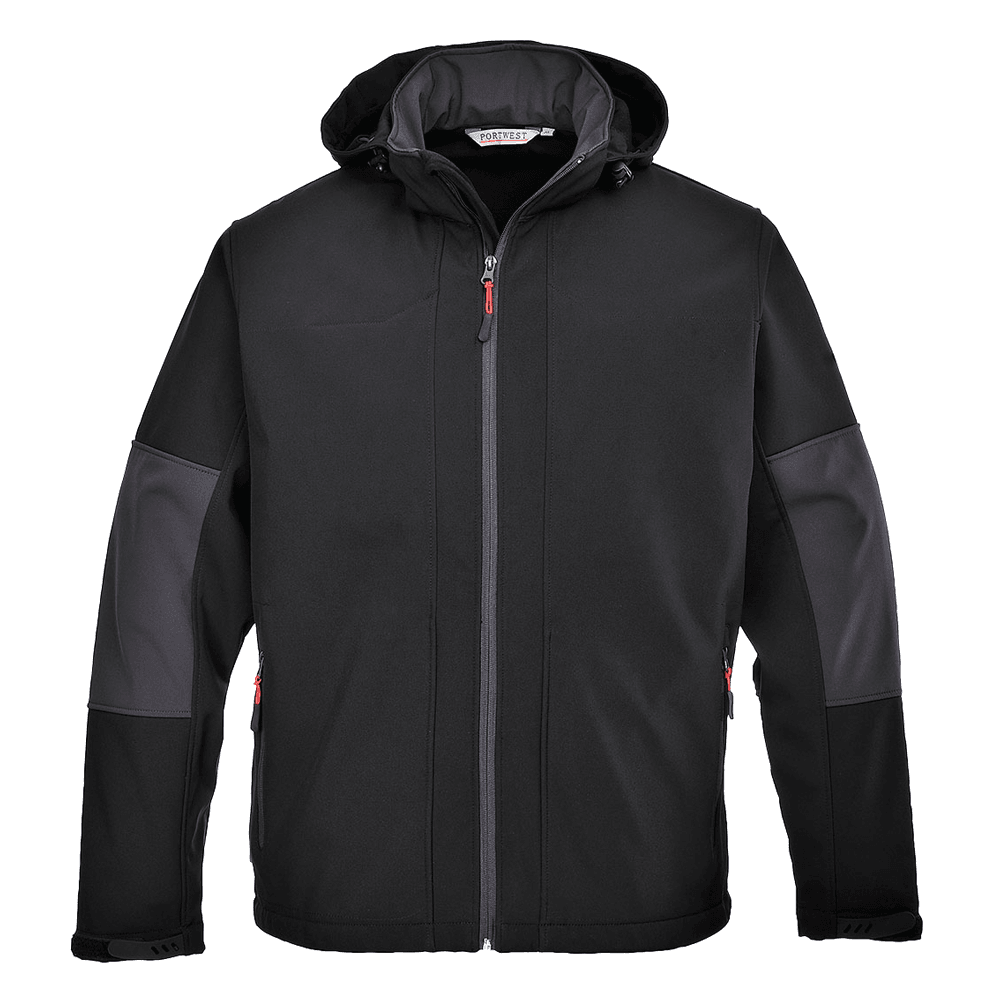 Portwest TK53 Hooded Water Resistant Softshell Jacket (3L)