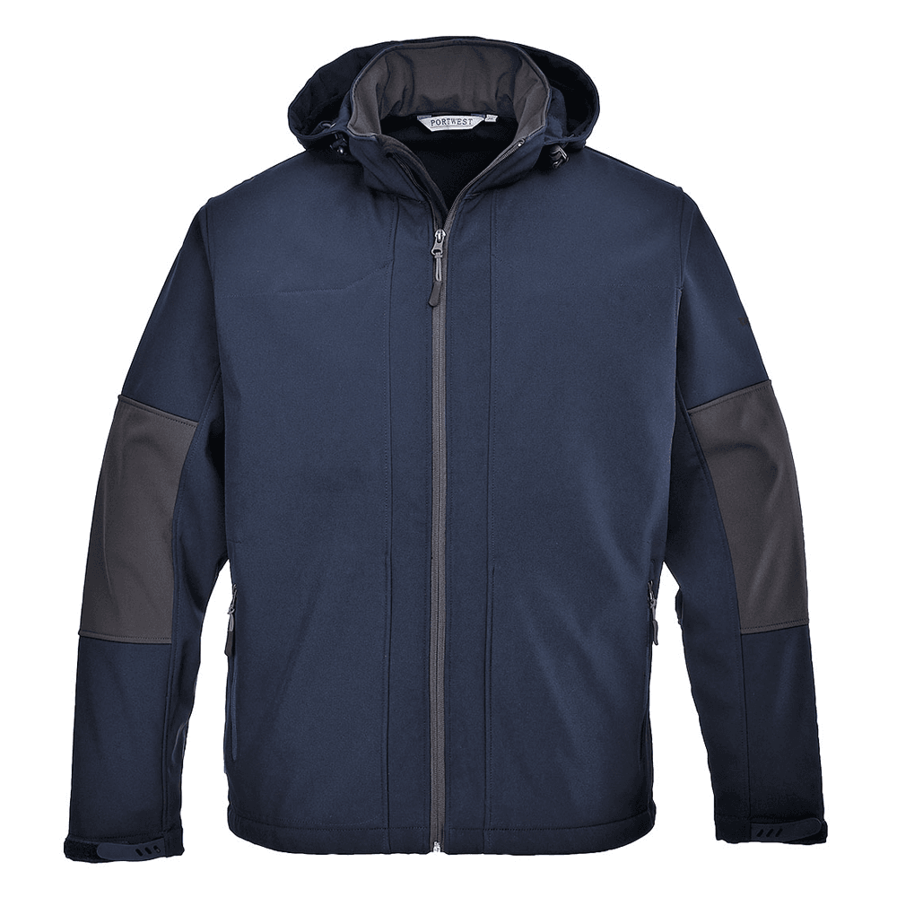 Portwest TK53 Hooded Water Resistant Softshell Jacket (3L)
