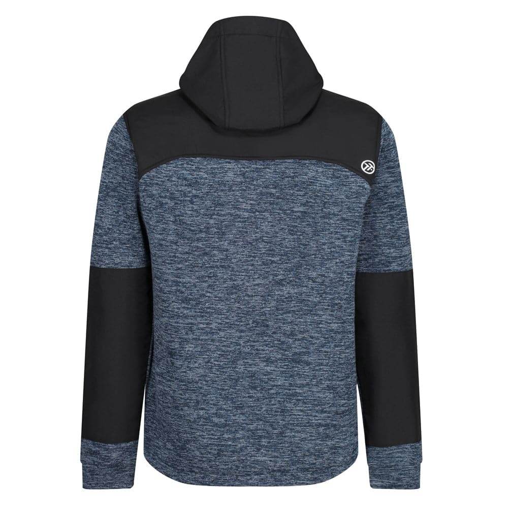 Regatta TRF624 Heist Hybrid Hooded Jacket Blue Wing Marl/Black Medium
