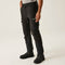 Regatta TRJ393 Tactical Infiltrate Stretch Holster Pocket Trousers Black / 40" Waist / Long Leg