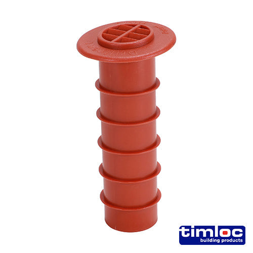 Timloc Cavity Wall Drill Vent – 80mm - Natural, Buff or Terracotta - Box of 50